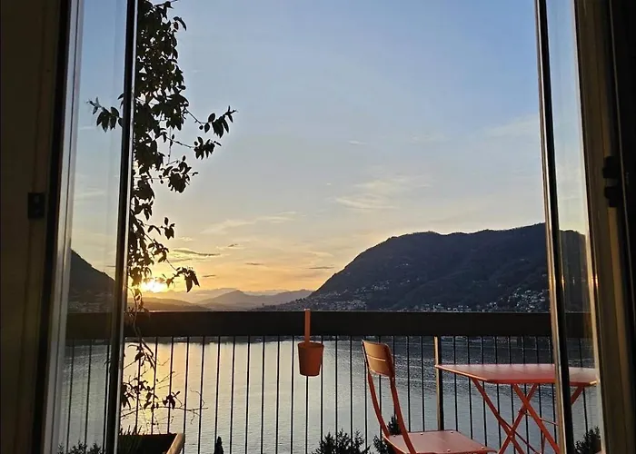 Sunset Balcony Panoramic View In Apartmán *
