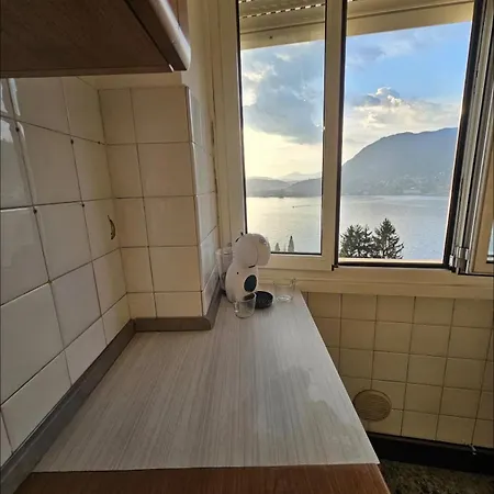 Sunset Balcony Panoramic View In Apartment *